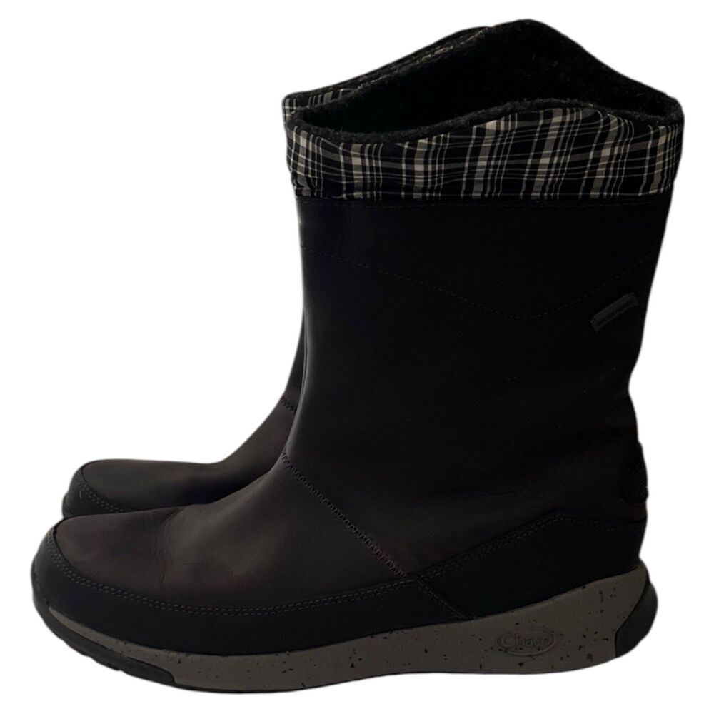 Chaco Borealis Women's 10 Black Mid Calf Waterproof  Outdoors Comfort Boots